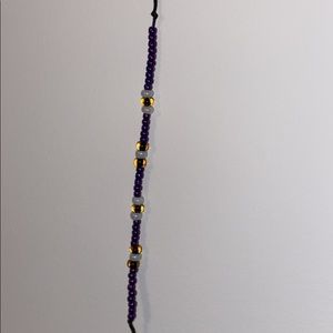 purple bracelet/anklet